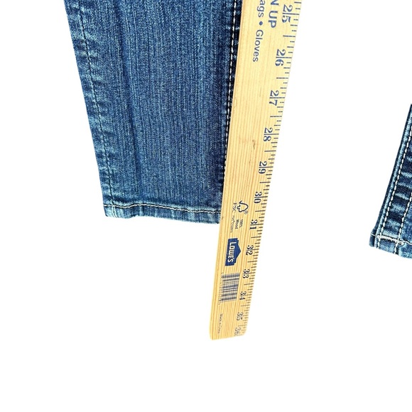 Miss Me Women’s 26 Mid Rise Skinny Jeans Fleur De Lis Pockets Embellished - Picture 9 of 16